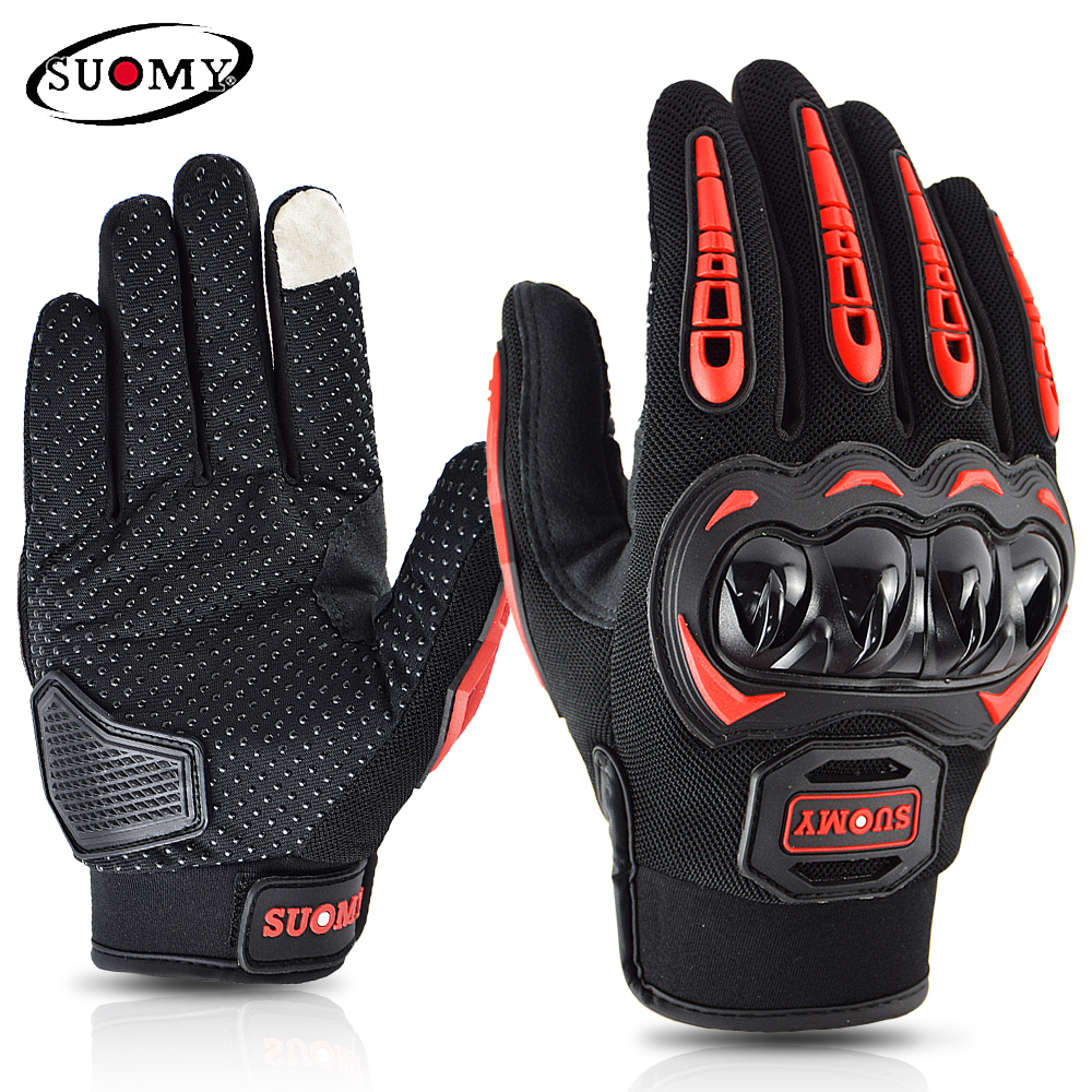 Suomy Motorcycle Gloves Summer Mesh Breathable Moto Gloves Men Women Touch Screen Motocross Gloves Touch Screen Cycling Gloves