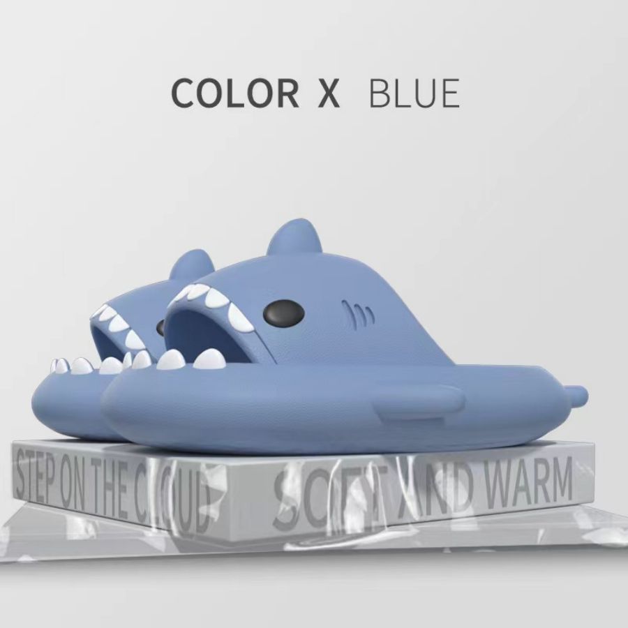 New Cute Shark Slipper Platform Women Men Indoor Bathroom Slides Couples Summer Shoes Soft Light Beach Flip Flops